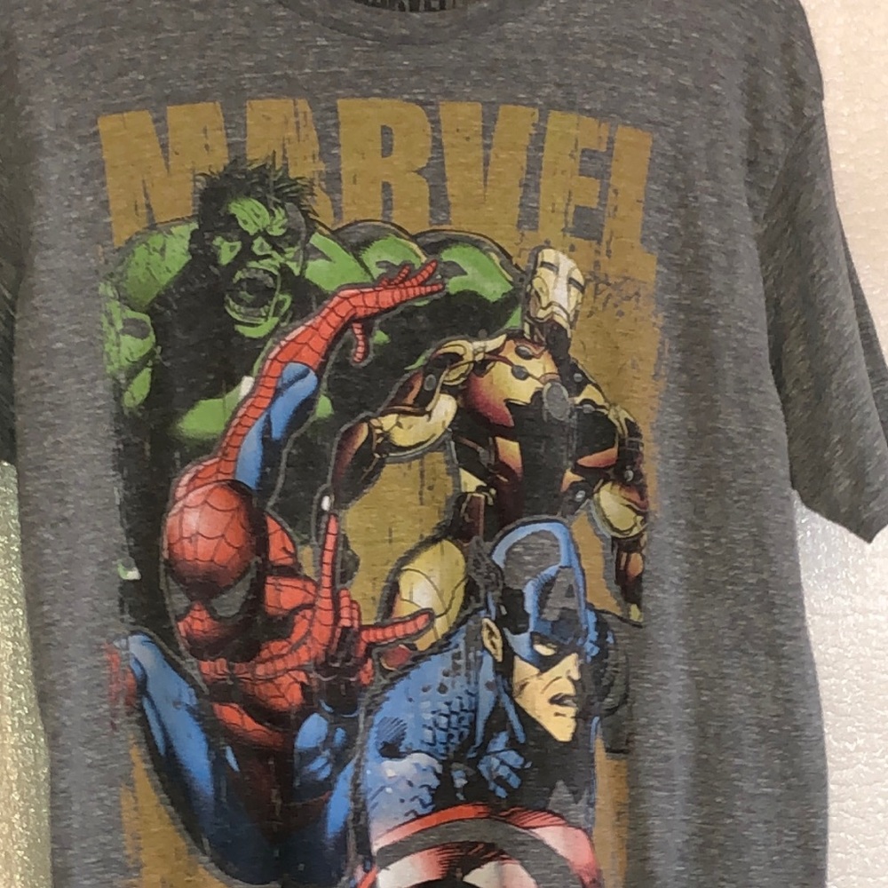 Marcel distressed look T-shirt, Mens size large